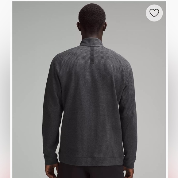 NWT Lululemon Men’s Textured Double-Knit Cotton Half Zip - Picture 4 of 9